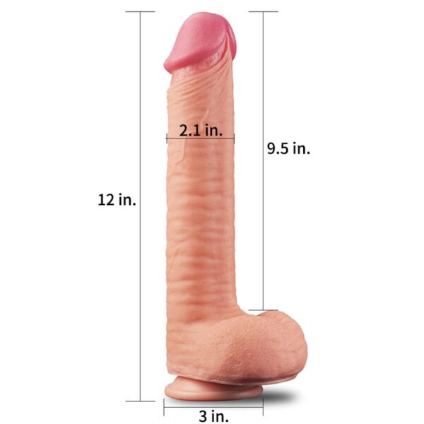 Dildo Nature 12 Dual Layer Natural - Imagen 3