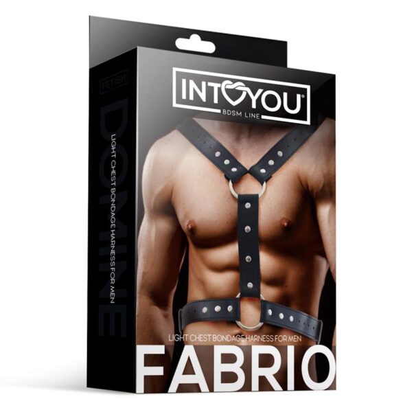 Fabrio Arnés Masculino para Bondage Cuero Vegano - Imagen 3