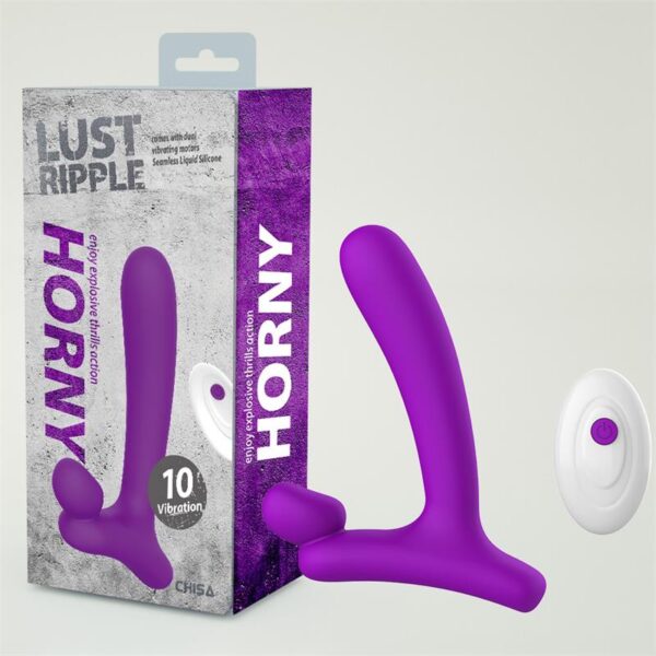 Horny Hunter Plug Anal con Vibración y Control Remoto Silicona Lìquida USB