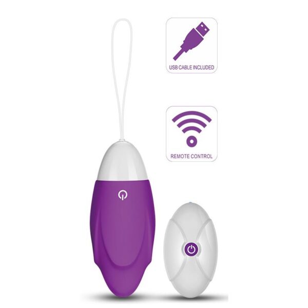 Huevo Vibrador iJoy Control Remoto USB Púrpura - Imagen 2