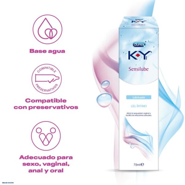 Lubricante Base Agua Sensilube KY 75 ml - Imagen 2