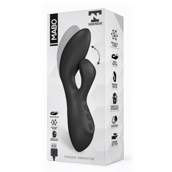 Mabo Vibrador Punto G Movimiento Finger Silicona Unibody - Imagen 7