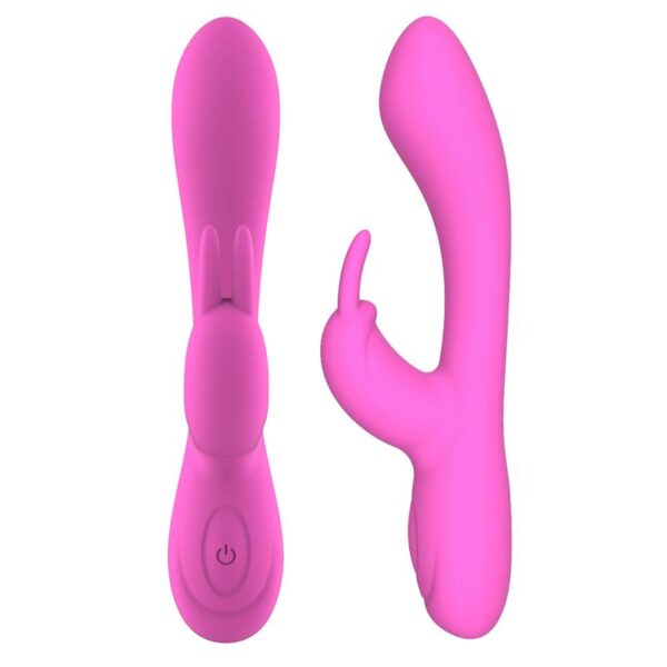 Mauve Vibrador Unibody Silicona Lìquida USB Rosa - Imagen 3