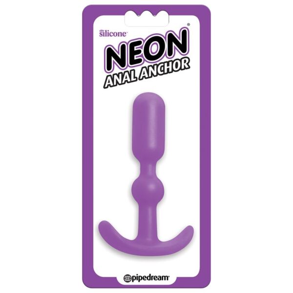 Neon Plug Anal Ancho Púrpura - Imagen 2