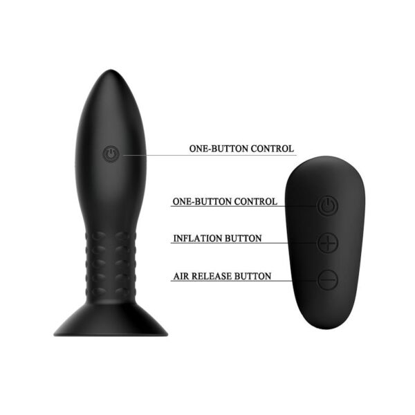 Plug Anal Inflable con Vibración y Rotación Control Remoto Mr. Play - Imagen 5