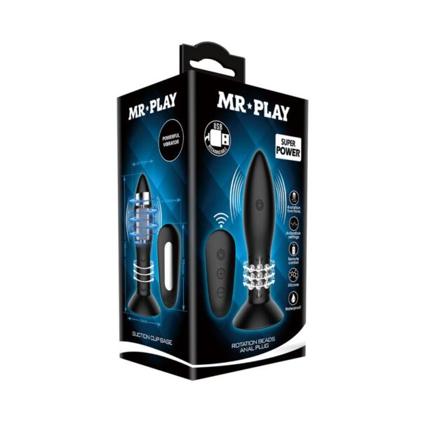 Plug Anal Inflable con Vibración y Rotación Control Remoto Mr. Play - Imagen 8