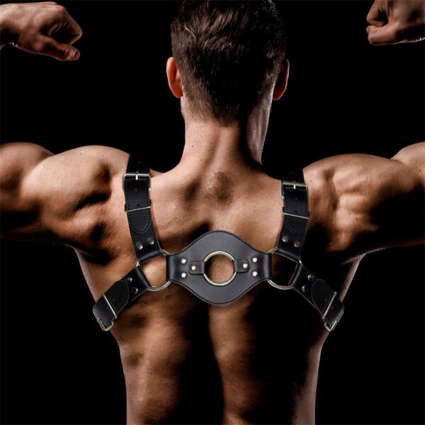 Quovis Arnés Masculino para Bondage Cuero Vegano - Imagen 2