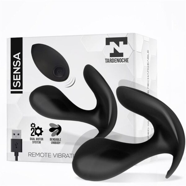 Sensa Estimulador Control Remoto USB SIlicona Lìquida Negro