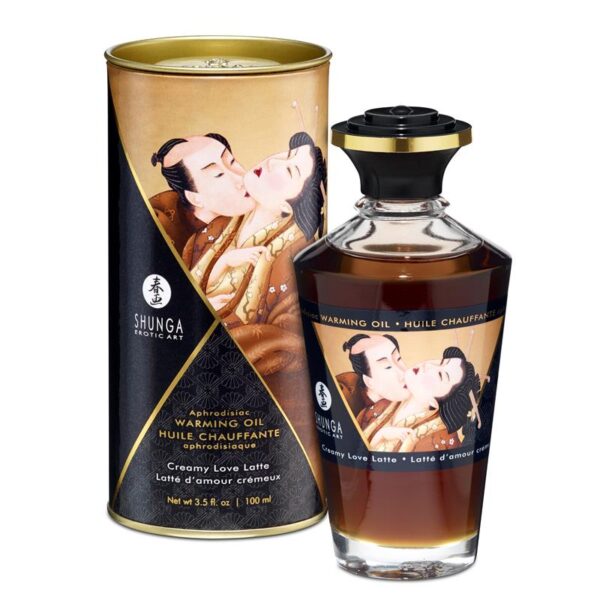 Shunga Aceite de Masaje Efecto Calor Aroma a Creamy Latte