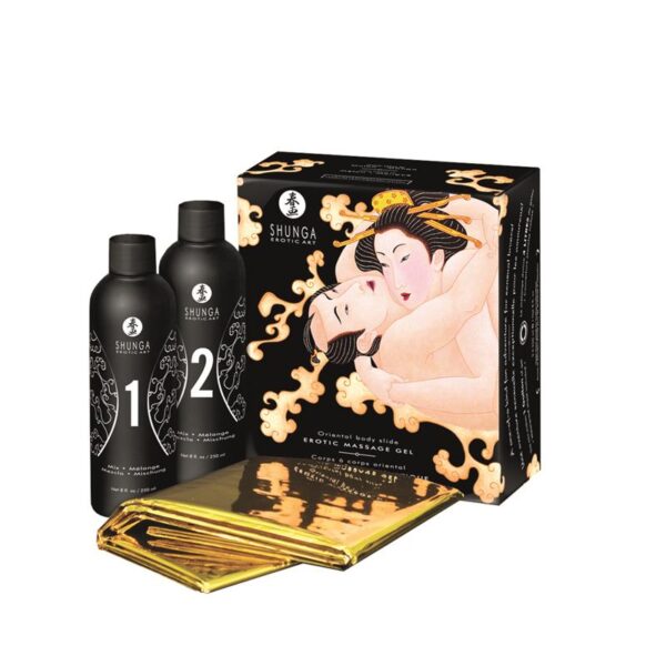 Shunga Kit de Gel de Masaje Aroma a Meln y Mango