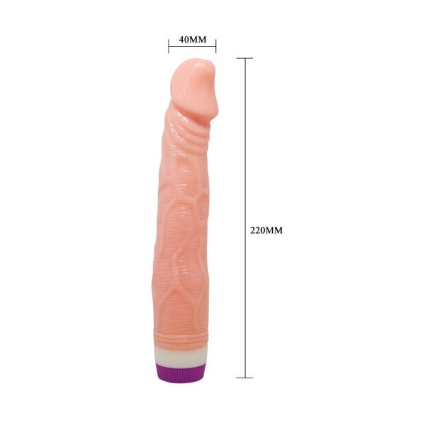 Vibrador Color Natural 22 cm - Imagen 5