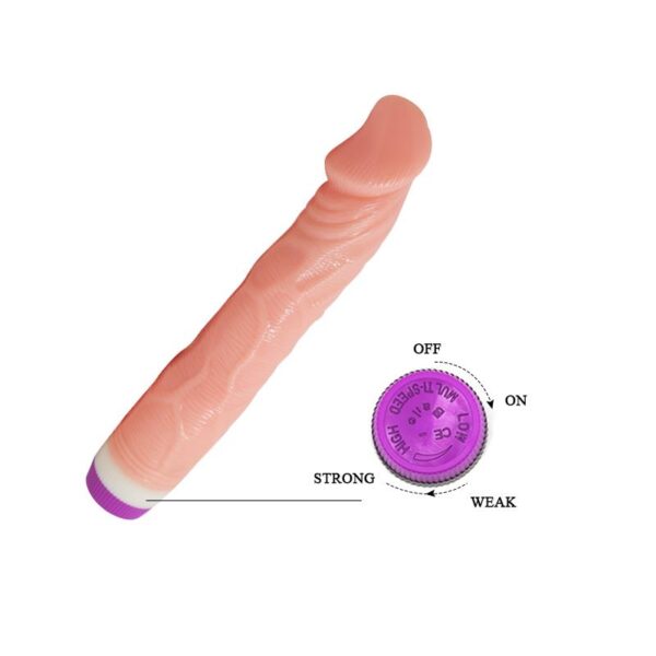 Vibrador Color Natural 22 cm - Imagen 6