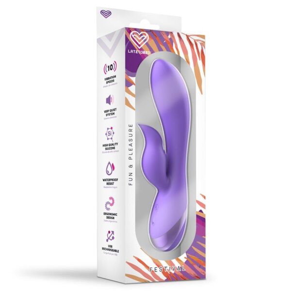 Vibrador Engar USB Púrpura - Imagen 7