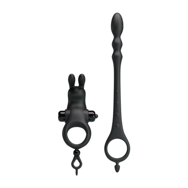 Anillo Vibrador con Cadena Anal Desmontable - Imagen 4