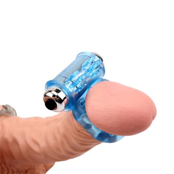 Anillo Vibrador para el Pene Bull Ring Azul - Imagen 8