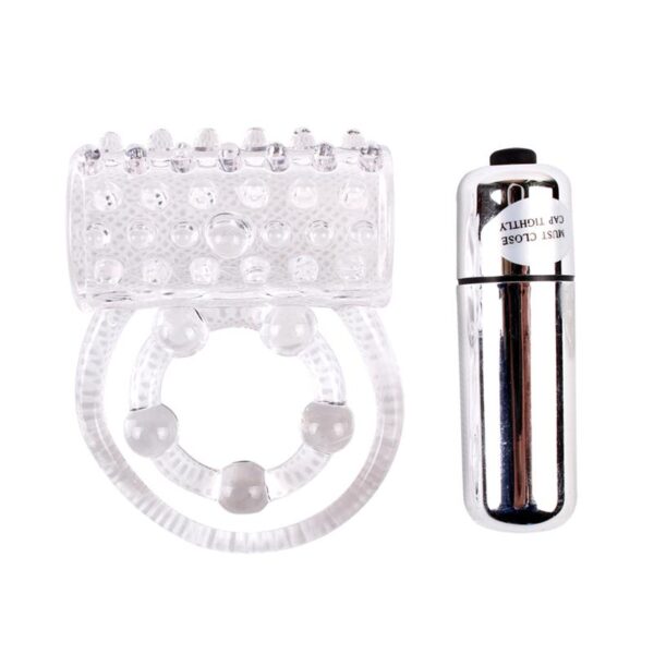 Anillo Vibrador para el Pene Clear Transparente - Imagen 3