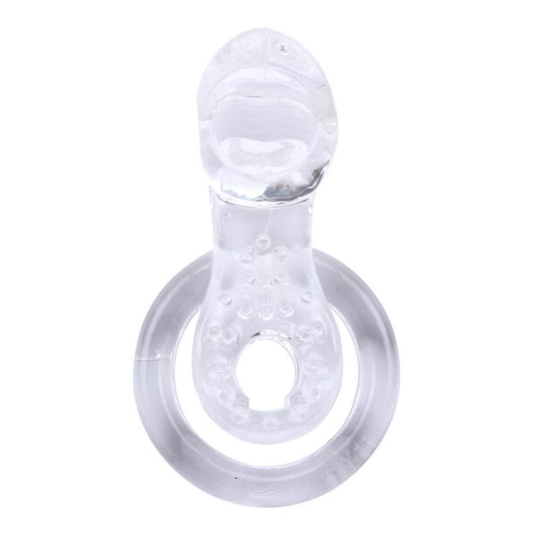 Anillo Vibrador para el Pene The Tongue Transparente - Imagen 4