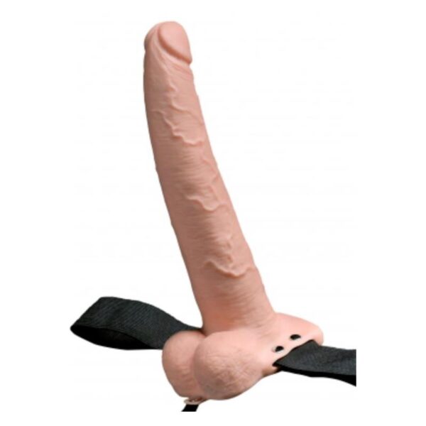 Arnes Elastico con Dildo Hueco 9 10 Funciones Vibracion USB Natural - Imagen 2