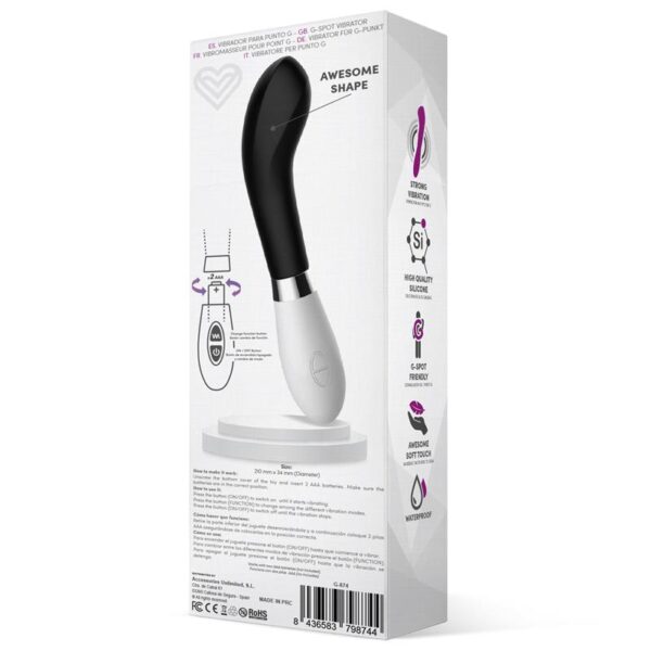 Benty Vibrador Silicona Negro - Imagen 3