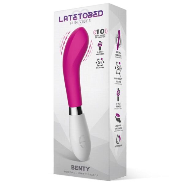 Benty Vibrador Silicona Rosa - Imagen 2