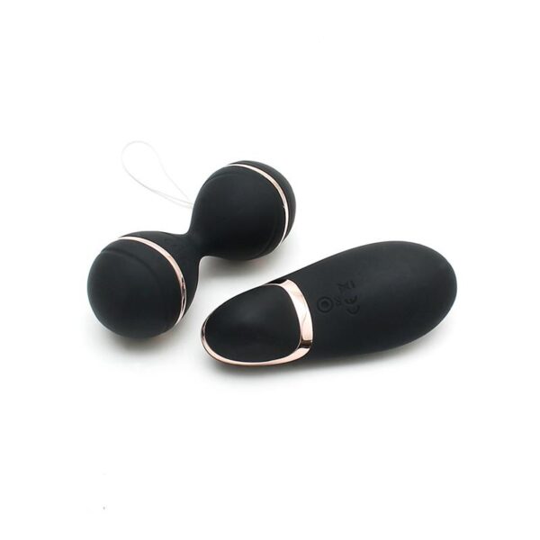 Bolas Kegel con Control Remoto y Estimulador Ibiza Negro - Imagen 2