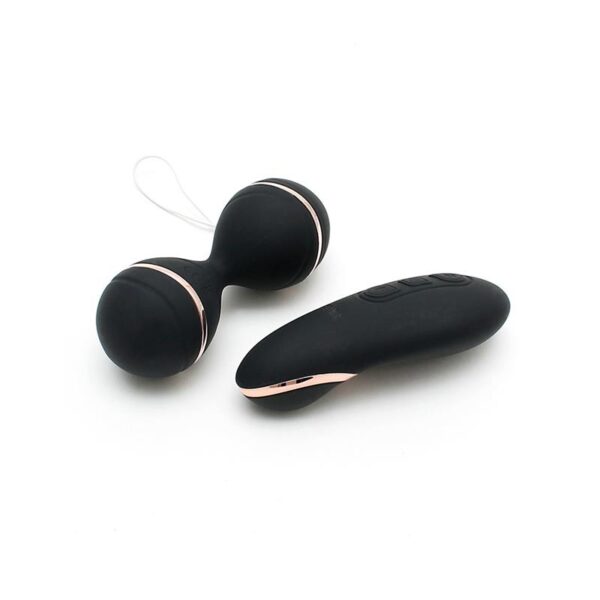 Bolas Kegel con Control Remoto y Estimulador Ibiza Negro - Imagen 3