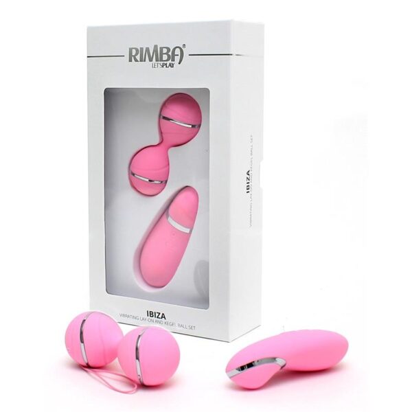 Bolas Kegel con Control Remoto y Estimulador Ibiza Rosa - Imagen 4