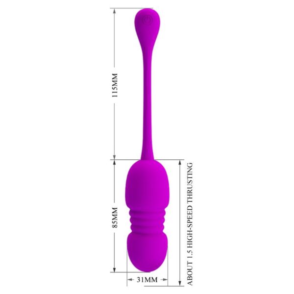 Callieri Huevo Vibrador con Thrusting y Control Remoto - Imagen 7