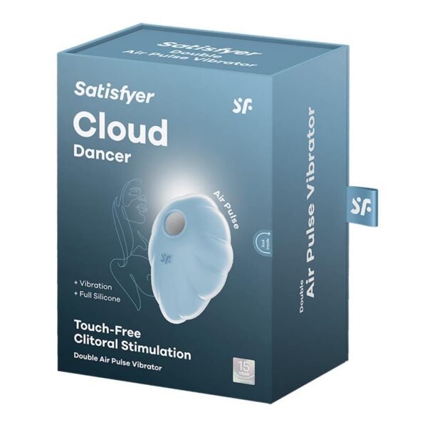 Cloud Dancer Succionador y Vibrador Azul - Imagen 5