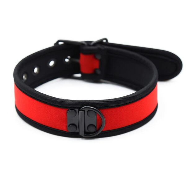 Collar de Neopreno Ajustable Rojo - Imagen 2