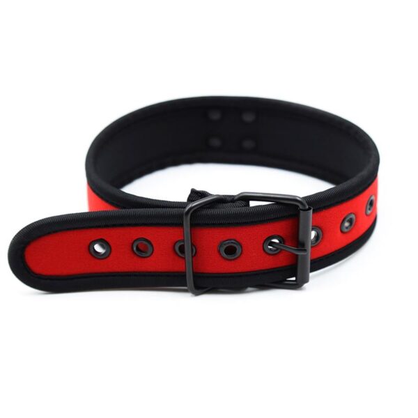 Collar de Neopreno Ajustable Rojo - Imagen 3