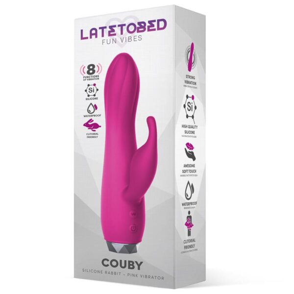 Couby Vibrador de Conejito Silicona Rosa - Imagen 2