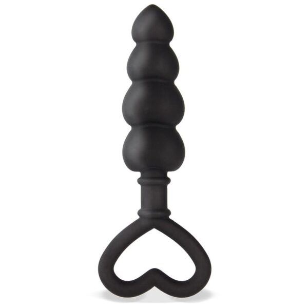 Cuore Plug Anal Silicona Negro - Imagen 4