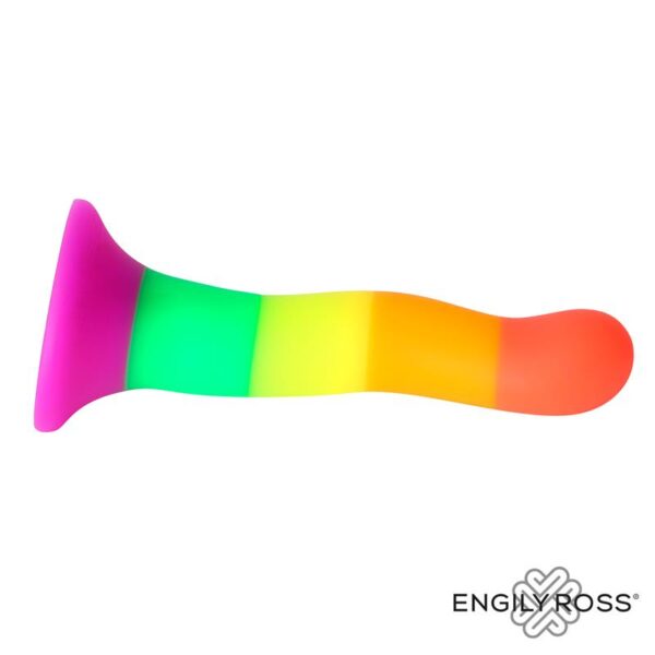 Dildo Color Arcoiris 18 cm - Imagen 3