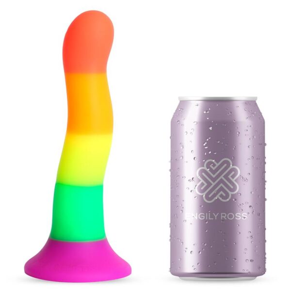 Dildo Color Arcoiris 18 cm - Imagen 4