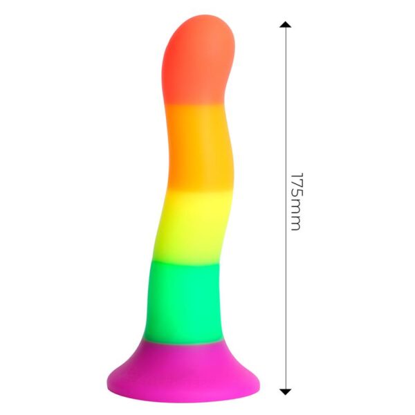 Dildo Color Arcoiris 18 cm - Imagen 5