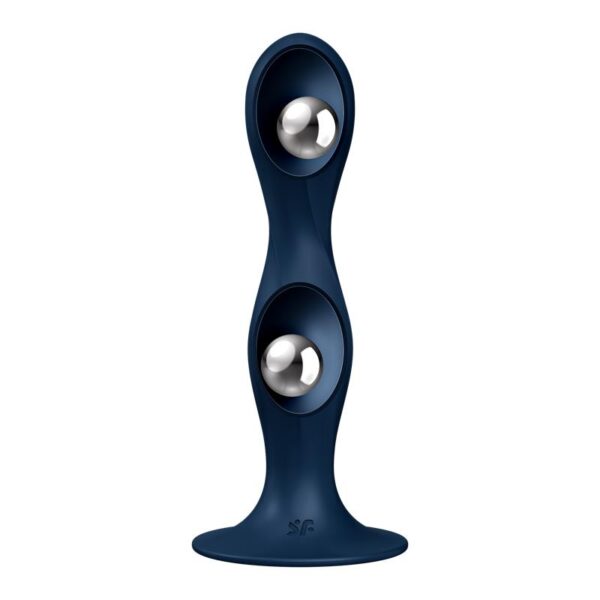 Dildo con Bola Interna Double Ball-R Azul - Imagen 2