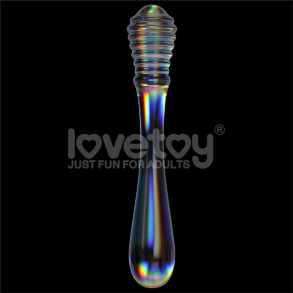 Dildo de Cristal que Brilla en la Oscuridad Twilight Gleam Twin Pleasures - Imagen 2