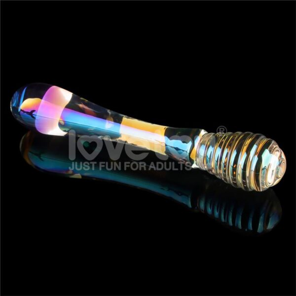 Dildo de Cristal que Brilla en la Oscuridad Twilight Gleam Twin Pleasures - Imagen 3