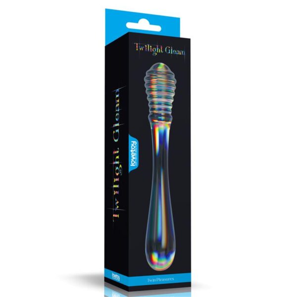 Dildo de Cristal que Brilla en la Oscuridad Twilight Gleam Twin Pleasures - Imagen 4