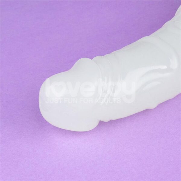 Dildo Doble Lumino Luz Azul 18.5 - Imagen 4