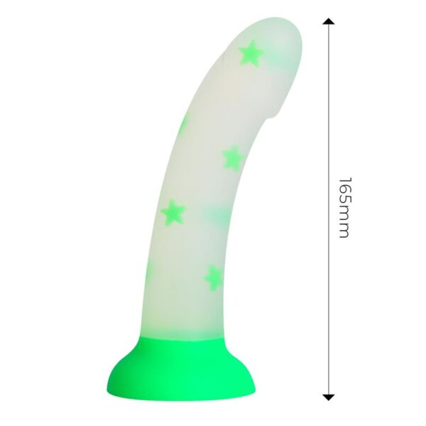 Dildo que Brilla en la Oscuridad Confetti Star 17 cm - Imagen 6