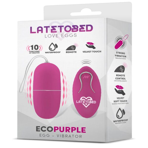 Ecopurple Huevo Vibrador con Control Remoto - Imagen 2