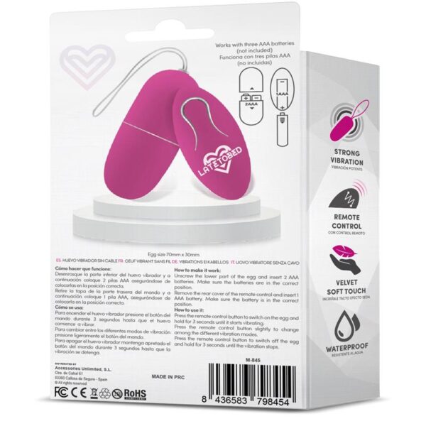 Ecopurple Huevo Vibrador con Control Remoto - Imagen 3