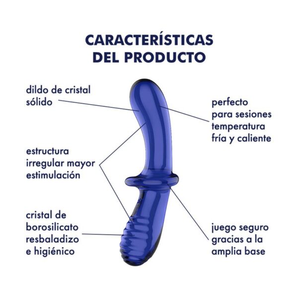 Estimulador de Cristal Double Crystal Hot and Cold Azul - Imagen 5