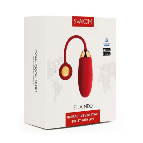 Huevo Vibrador Connexion Series Ella Neo con App Rojo - Imagen 7