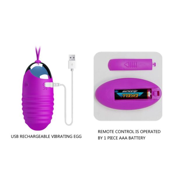 Huevo Vibrador Jessica USB Purpura - Imagen 5