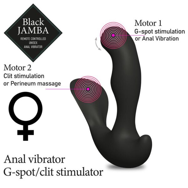 Jamba Vibrador Anal y Estimulador Punto G Negro - Imagen 3