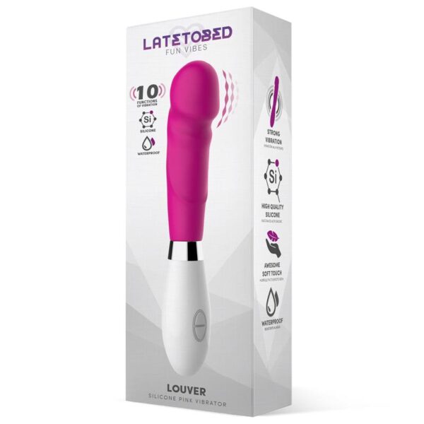 Louver Vibrador Silicona Rosa - Imagen 2