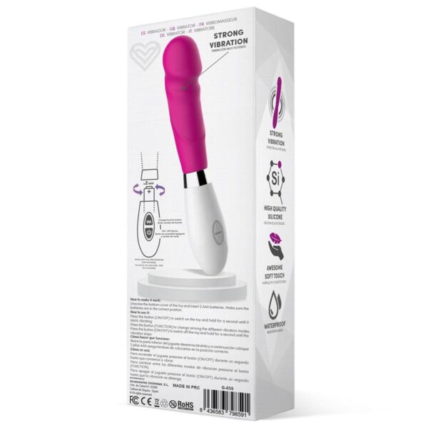 Louver Vibrador Silicona Rosa - Imagen 3